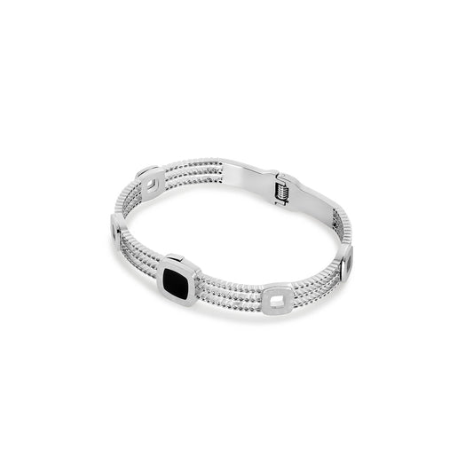 Bangle Onyx Summer Cuff Bracelet Silver – Meiva bracelet