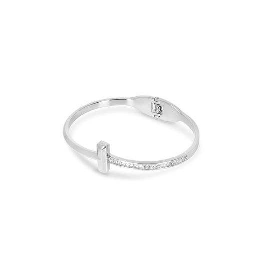 Bangle T-Bar Elegance Cuff Bracelet Silver – Meiva bracelet