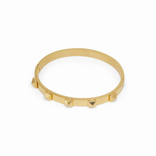 Bangle Studded Cuff Bracelet 18K Gold Plated in 18K gold-plated – Meiva earrings