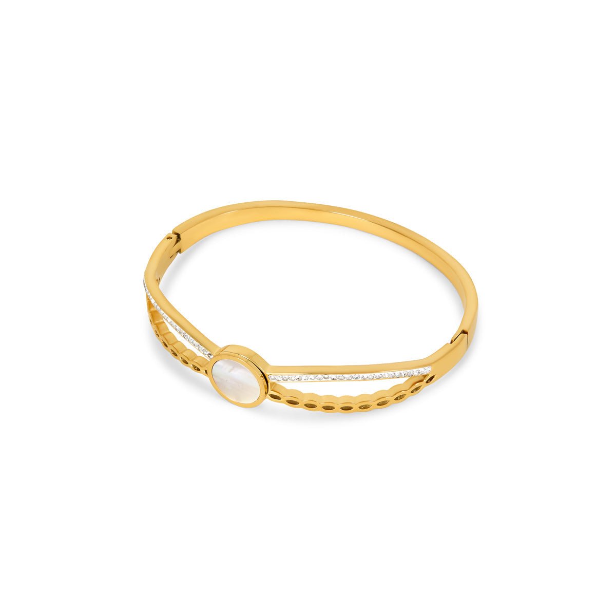 Bangle Venus Cuff Bracelet 18K Gold Plated in 18K gold-plated – Meiva bracelet