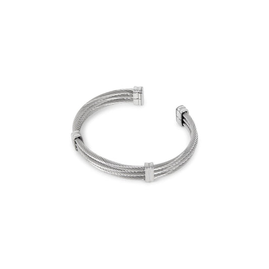 Bangle Wire Cuff Bracelet Silver – Meiva bracelet