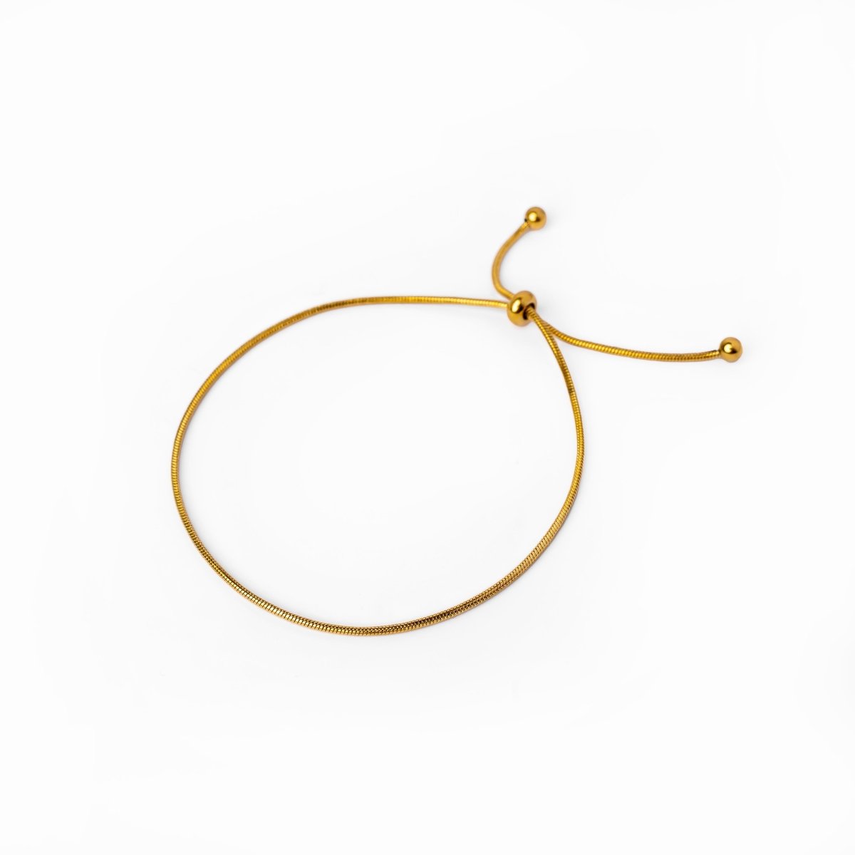 Bracelet Thin Adjustable 18K Gold-Plated in 18K gold-plated – Meiva bracelet