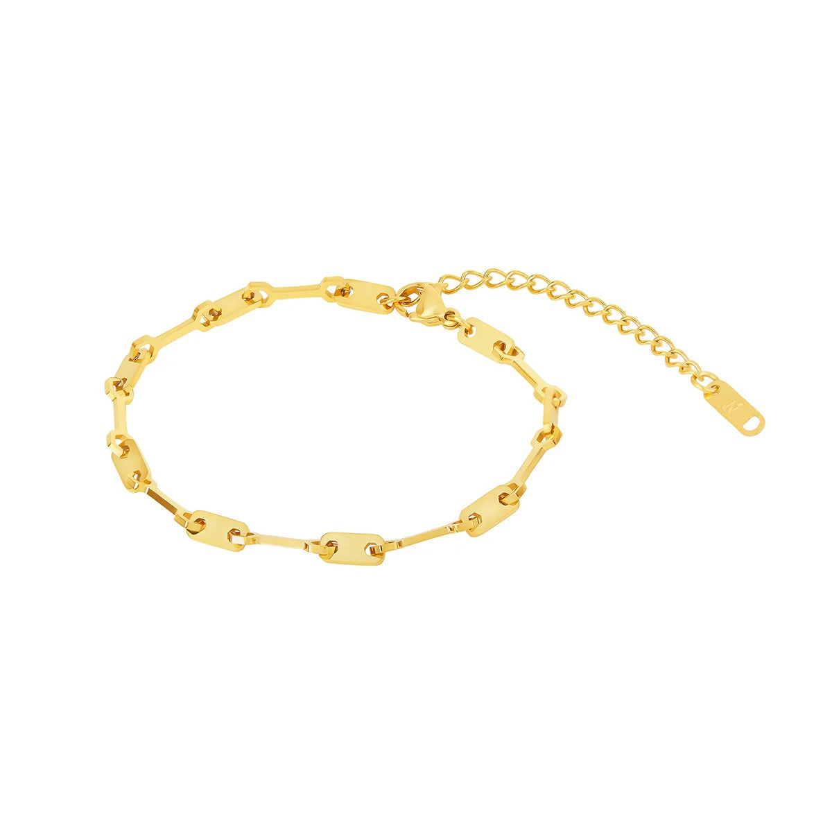 Bracelet Tablet Link Chain 18K Gold Plated in 18K gold-plated – Meiva necklace