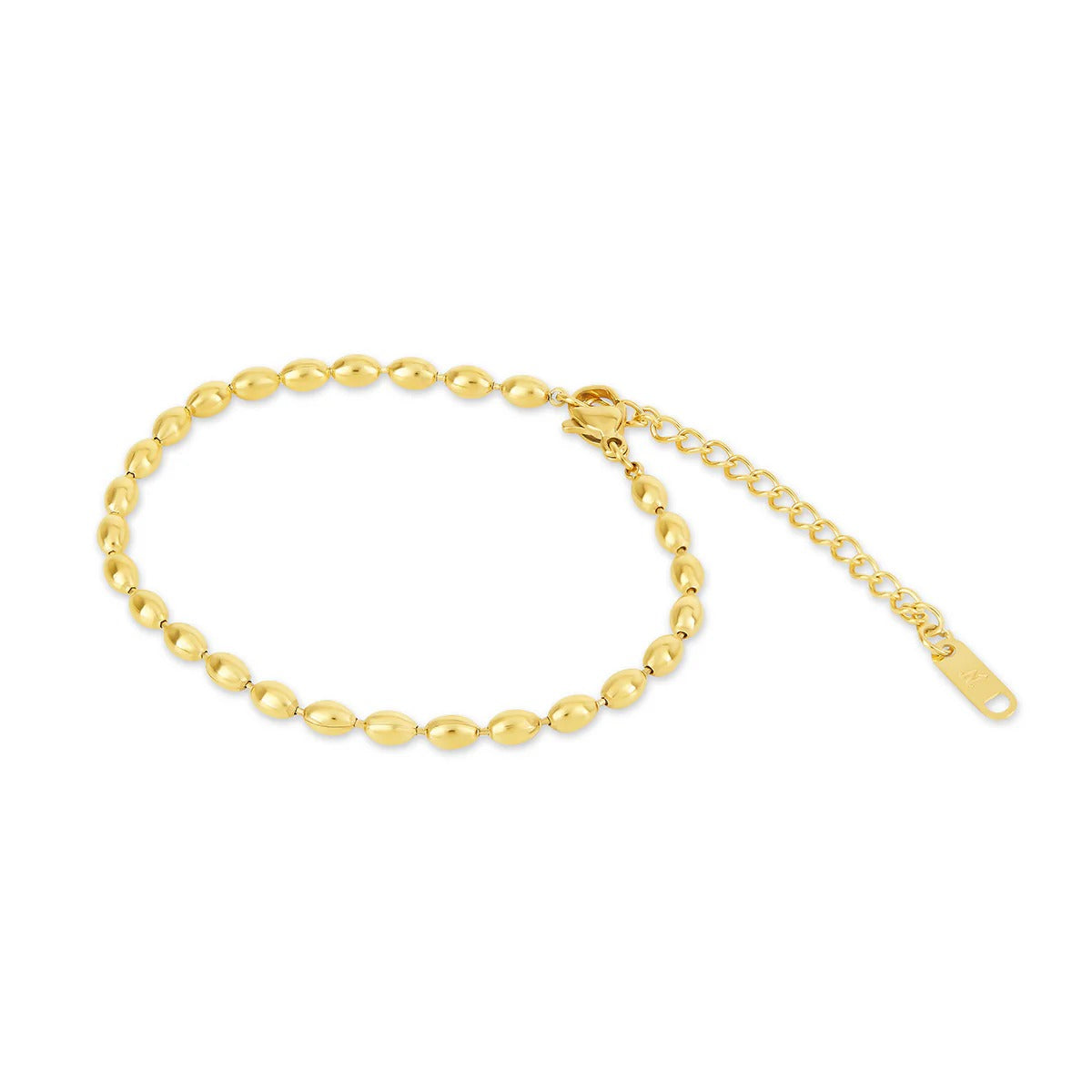 Bracelet Bead Chain 18K Gold Plated in 18K gold-plated – Meiva necklace