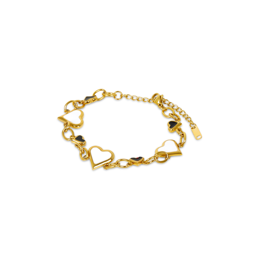 Bracelet Love Glow Monochrome 18K Gold Plated in 18K gold-plated – Meiva bracelet