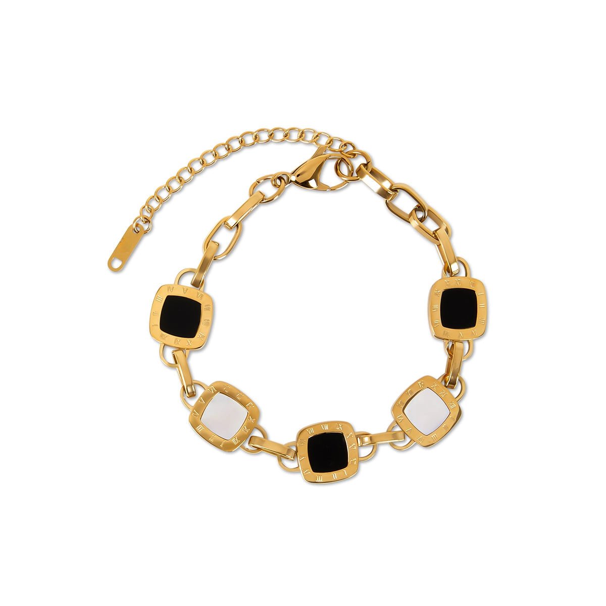 Bracelet Mono Square 18K Gold Plated in 18K gold-plated – Meiva bracelet