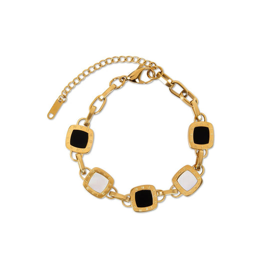 Bracelet Mono Square 18K Gold Plated in 18K gold-plated – Meiva bracelet