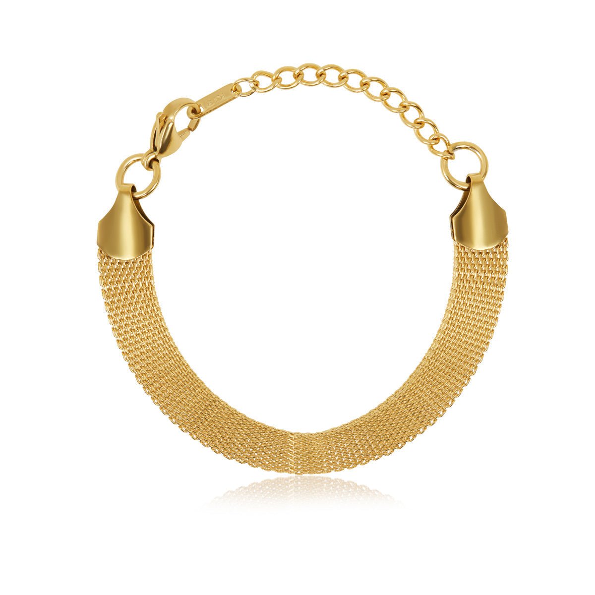 Bracelet Smooth Woven 18K Gold-Plated in 18K gold-plated – Meiva bracelet
