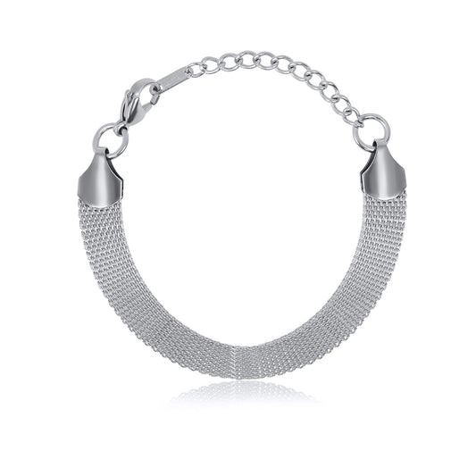 Bracelet Smooth Woven Silver – Meiva bracelet