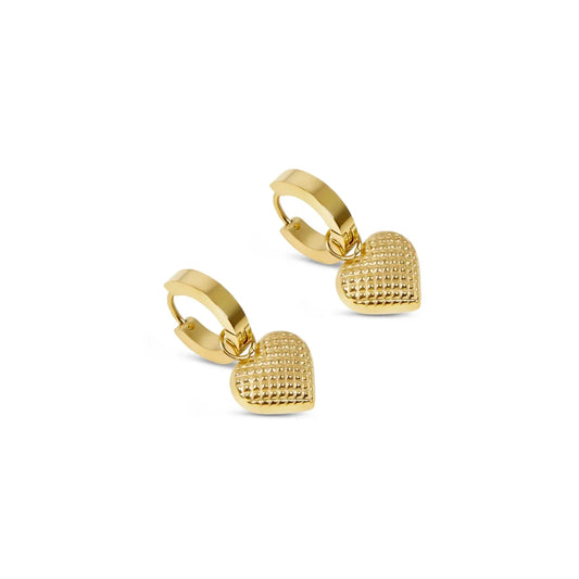 Mini Hoop Earrings Love Small Hoop 18K Gold-Plated Earrings in 18K gold-plated – Meiva earrings