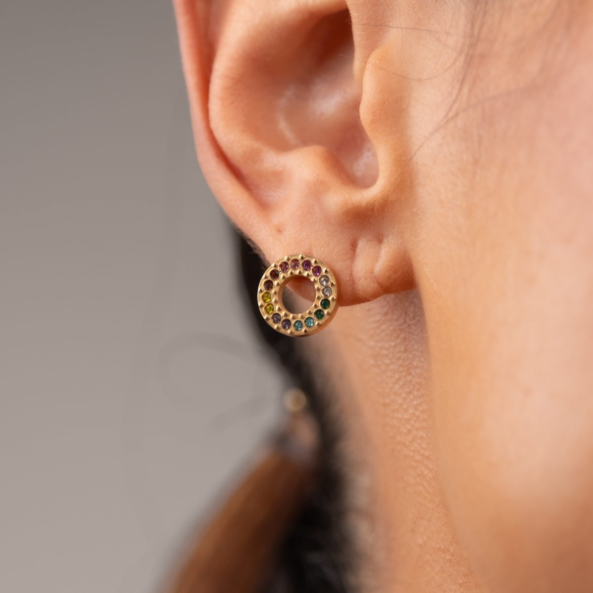 Earrings Chloe 18K Gold-Plated in 18K gold-plated – Meiva earrings view 2