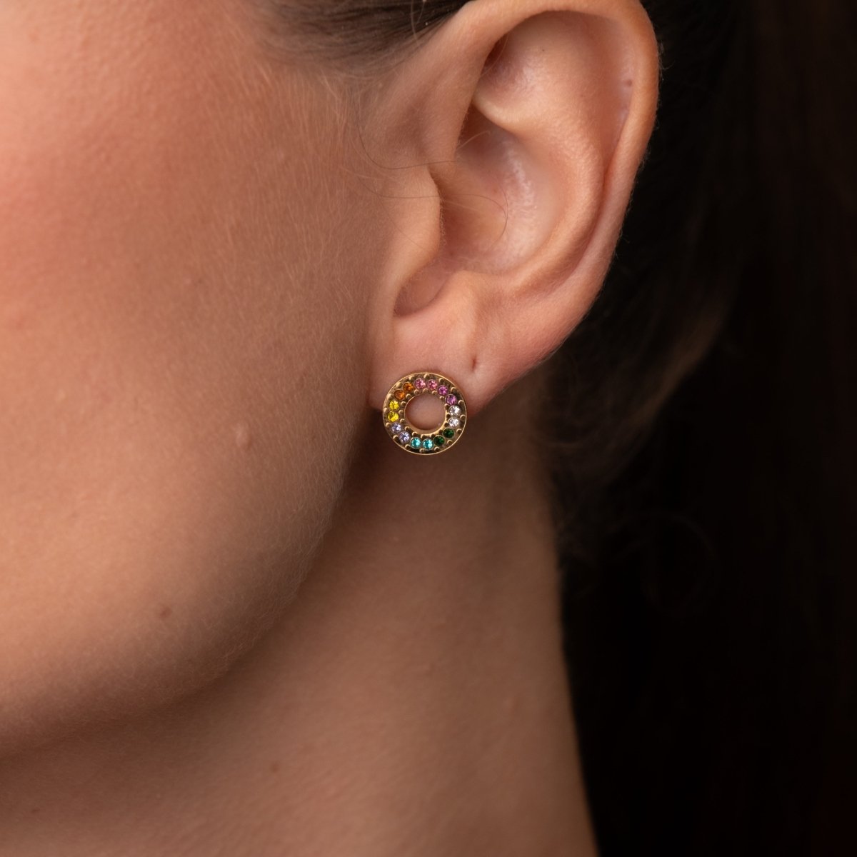 Earrings Chloe 18K Gold-Plated in 18K gold-plated – Meiva earrings view 3