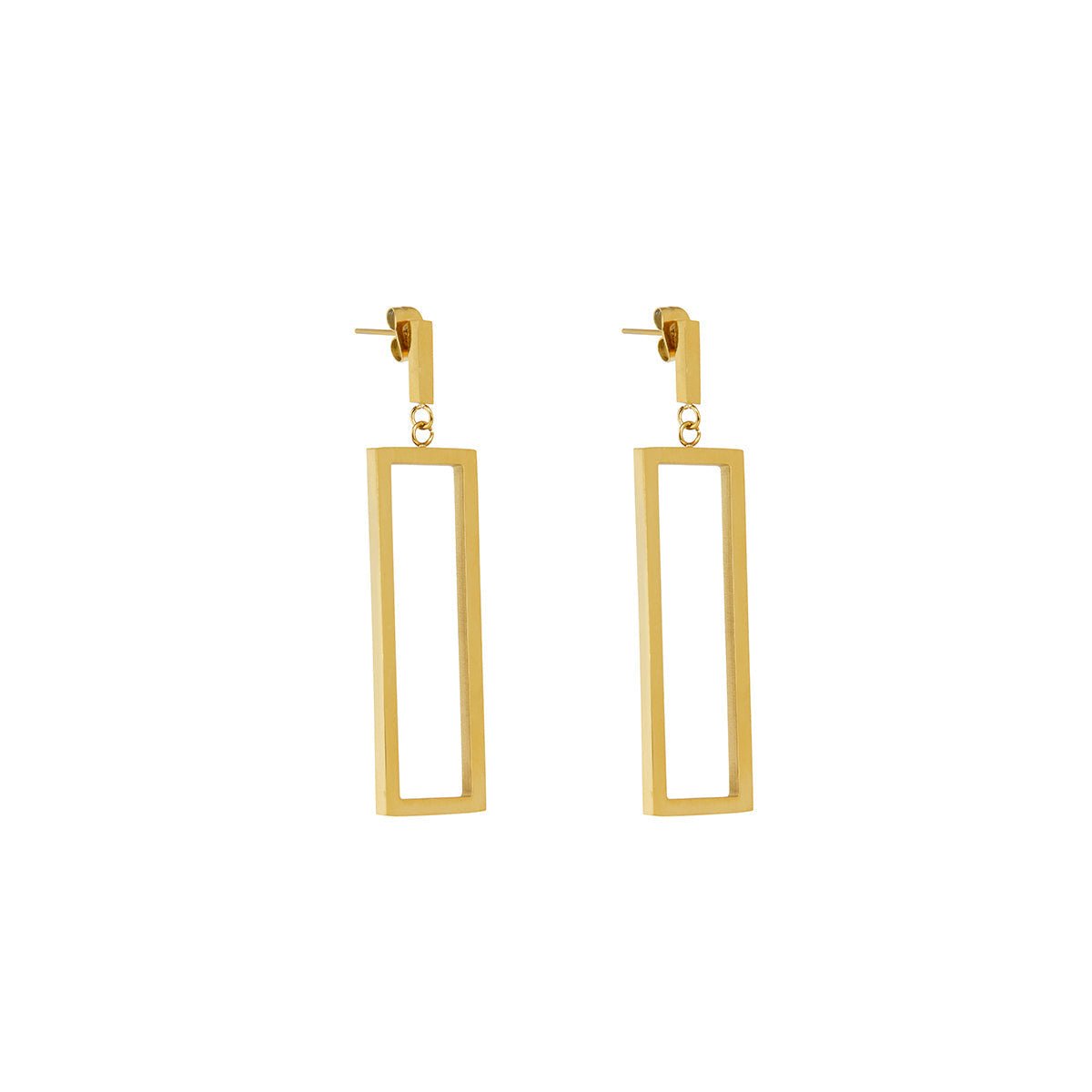 Earrings Diana Geometric Rectangular 18K Gold-Plated in 18K gold-plated – Meiva earrings