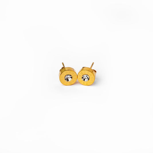 Earrings Encanto Crystal Stone 18K Gold-Plated in 18K gold-plated, crystal – Meiva earrings