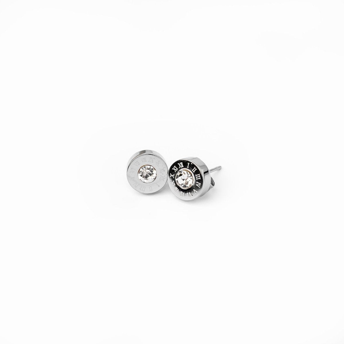Earrings Encanto Crystal Stone Silver in crystal – Meiva earrings