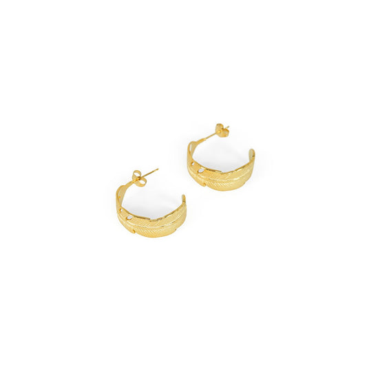 Hoop Earrings Atena Hoop Earrings 18K Gold Plated in 18K gold-plated – Meiva earrings