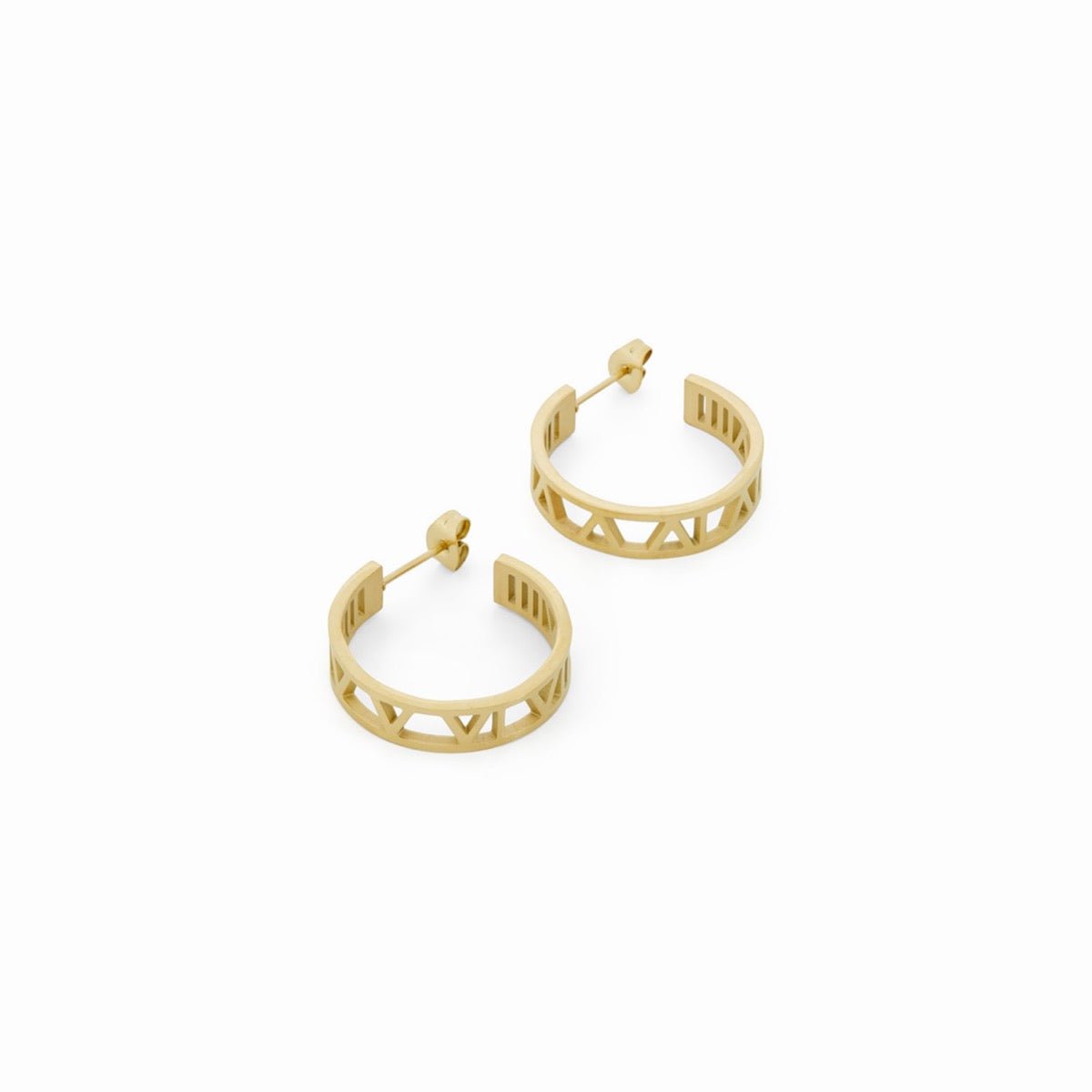 Hoop Earrings Numeral Hoop Earrings 18K Gold-Plated in 18K gold-plated – Meiva earrings