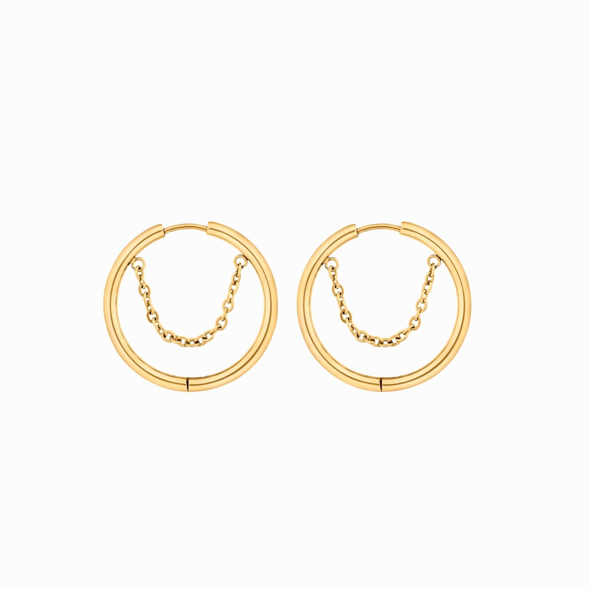 Hoop Earrings Kite Hoop Earrings 18K Gold-Plated in 18K gold-plated – Meiva earrings