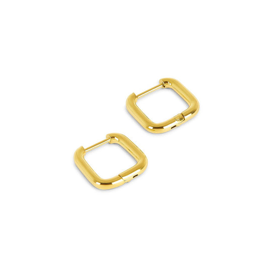 Hoop Earrings Square Hoop Earrings 18K Gold-Plated in 18K gold-plated – Meiva earrings