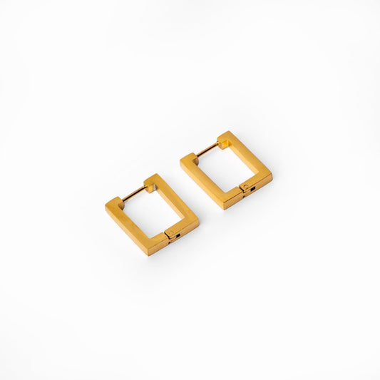 Hoop Earrings Leonor Square Hoop Earrings 18K Gold-Plated in 18K gold-plated – Meiva earrings