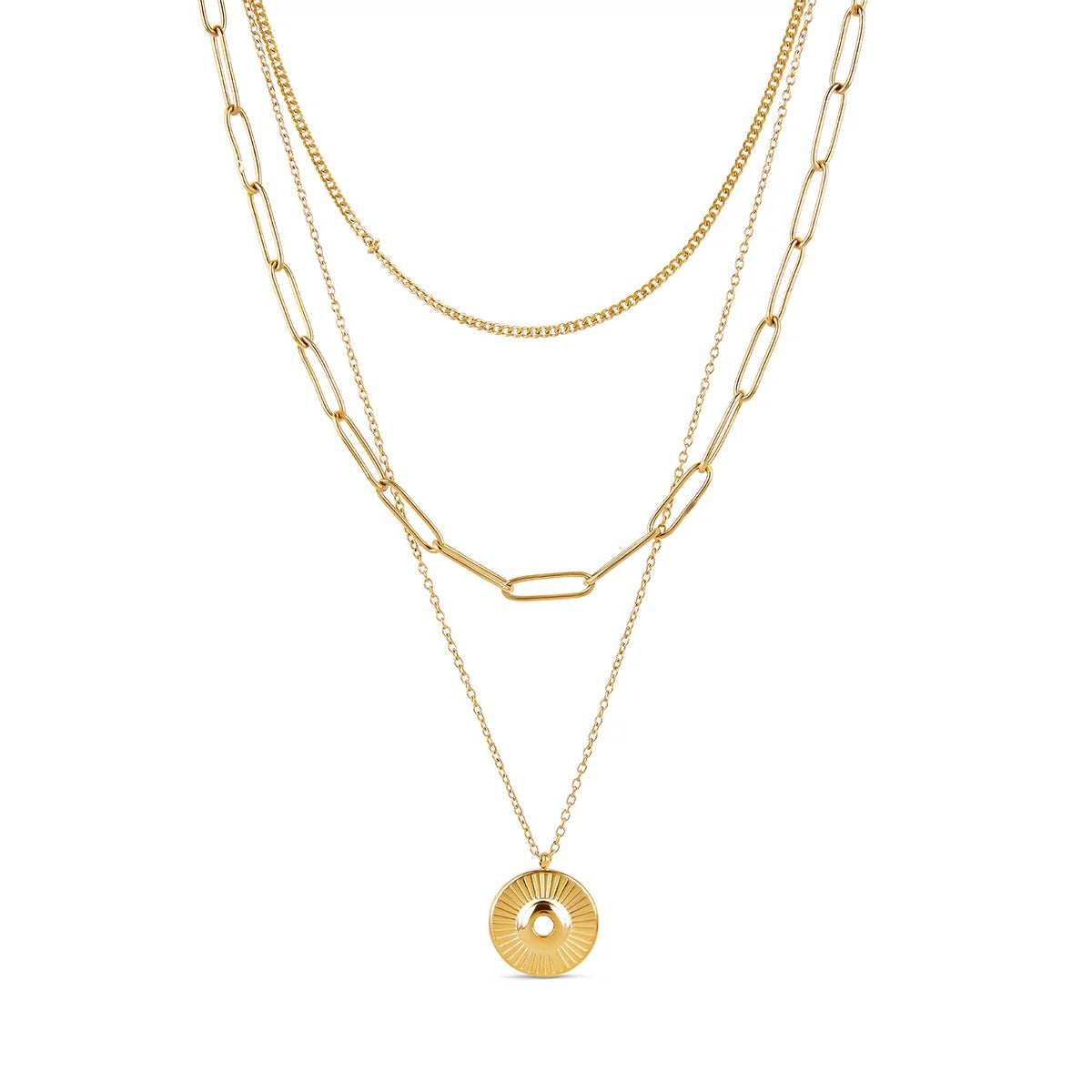 Set Cleopatra Necklace 18K Gold Plated in 18K gold-plated – Meiva necklace