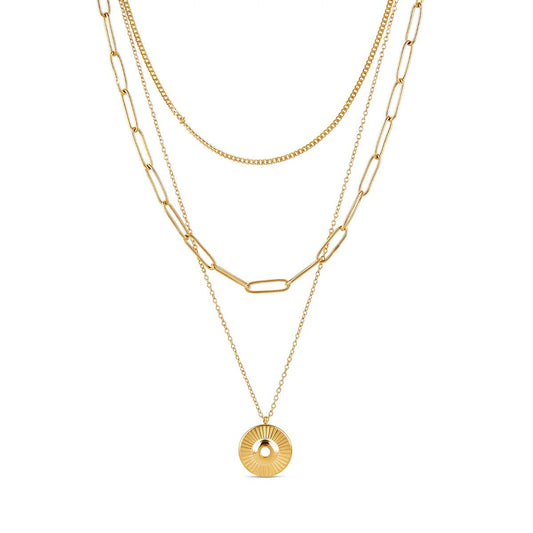 Set Cleopatra Necklace 18K Gold Plated in 18K gold-plated – Meiva necklace