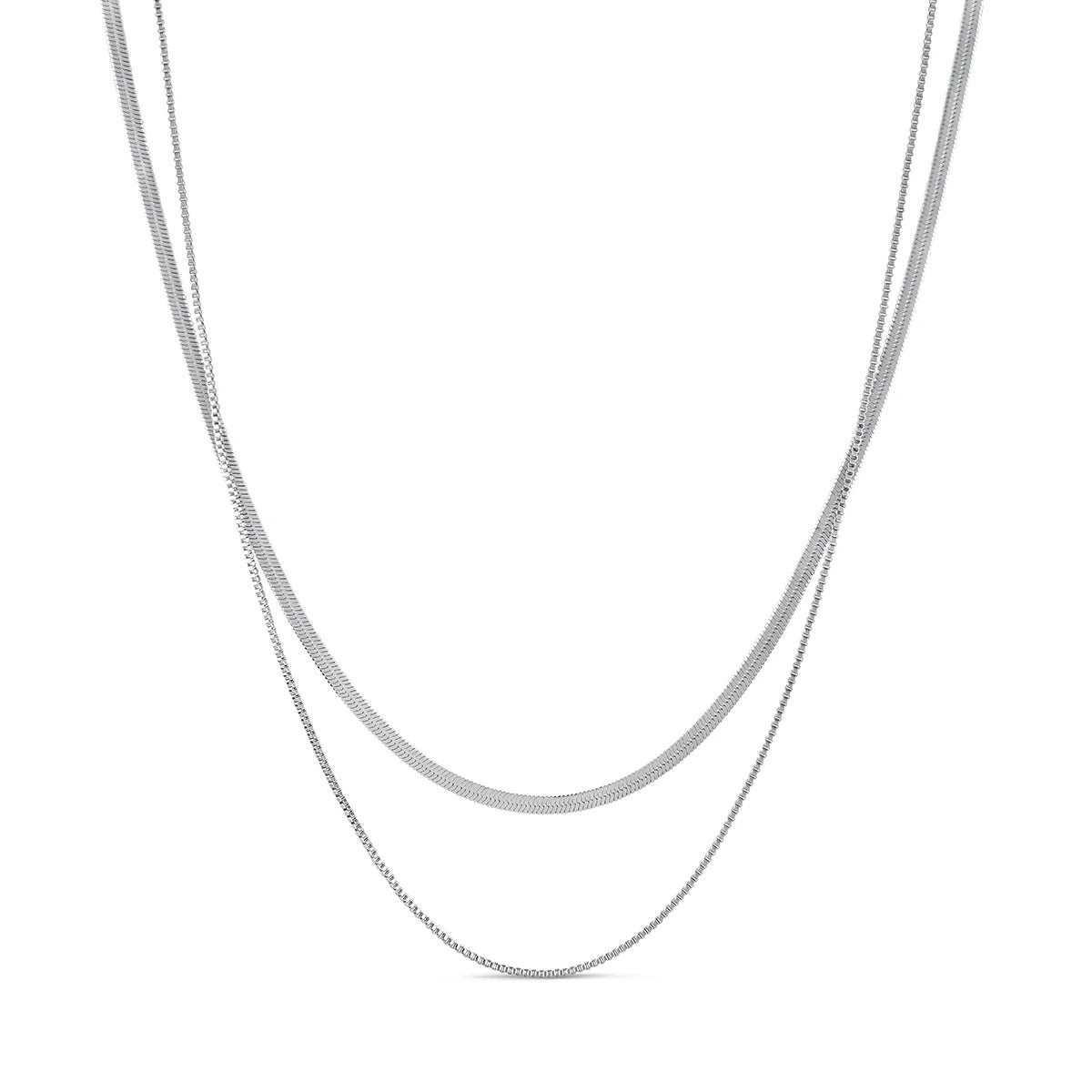 Set Essentials Necklace Silver – Meiva necklace