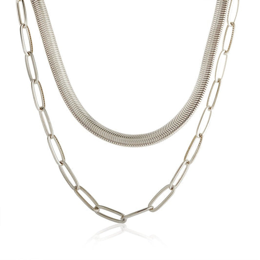 Necklace Antonela Set Silver – Meiva necklace