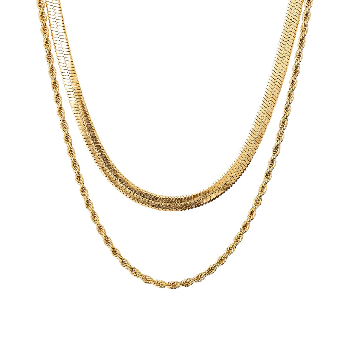 Necklace Melina Mix 18K Gold-Plated in 18K gold-plated – Meiva necklace