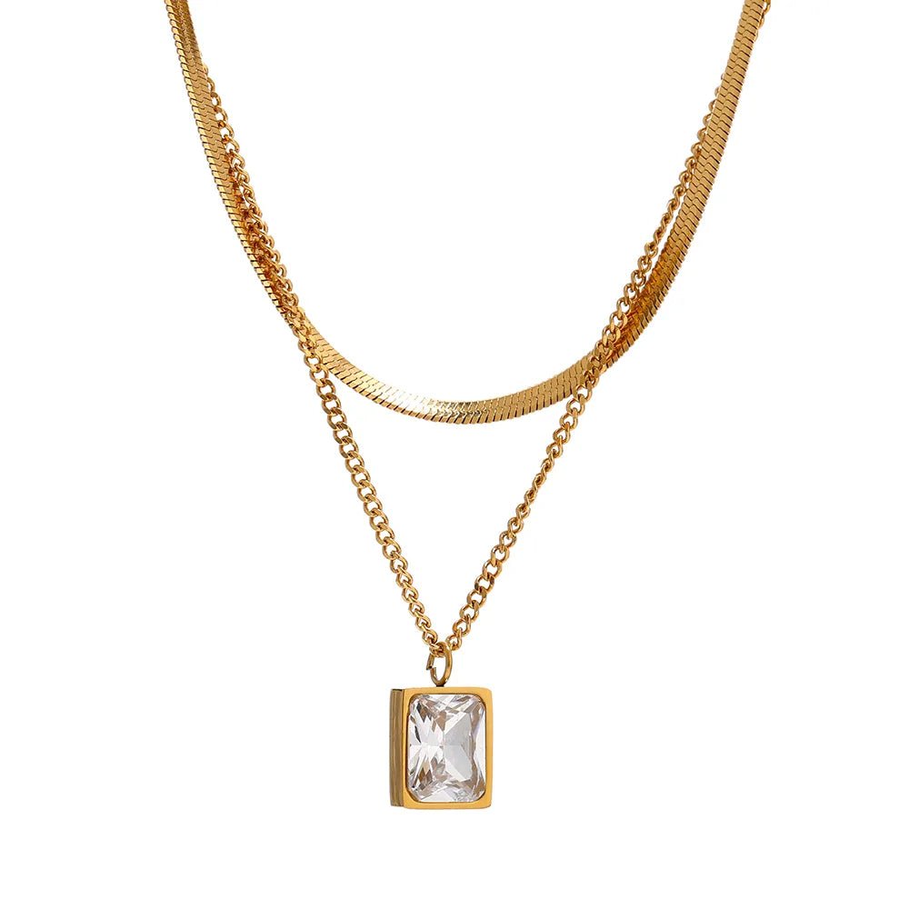 Necklace Paris Mix Gold Plated 18K in 18K gold-plated – Meiva necklace
