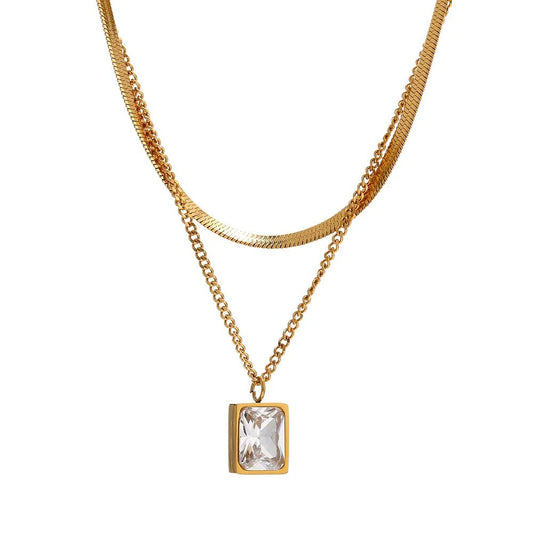 Necklace Paris Mix Gold Plated 18K in 18K gold-plated – Meiva necklace