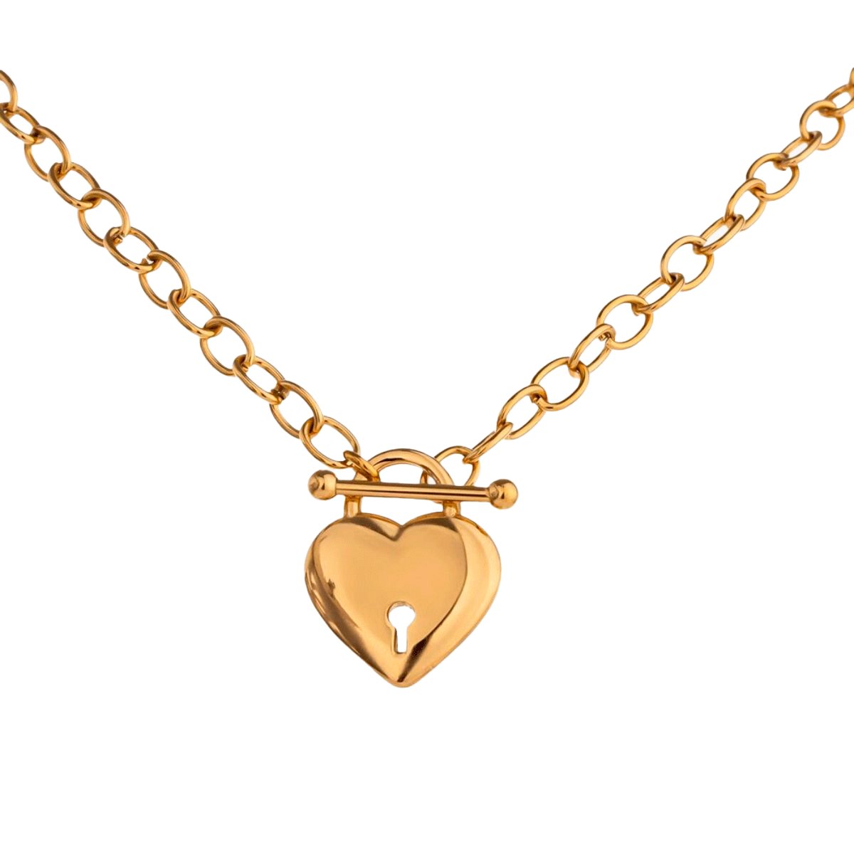 Necklace Eternal Love Heart 18K Gold Plated in 18K gold-plated – Meiva necklace