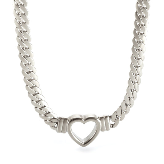 Necklace Minimalist Heart Choker Silver – Meiva necklace