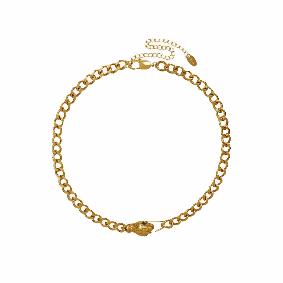 Necklace Snake Choker 18K Gold-Plated in 18K gold-plated – Meiva necklace
