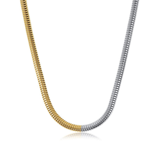Necklace Contrast Mesh 18K Gold-Plated in 18K gold-plated – Meiva necklace