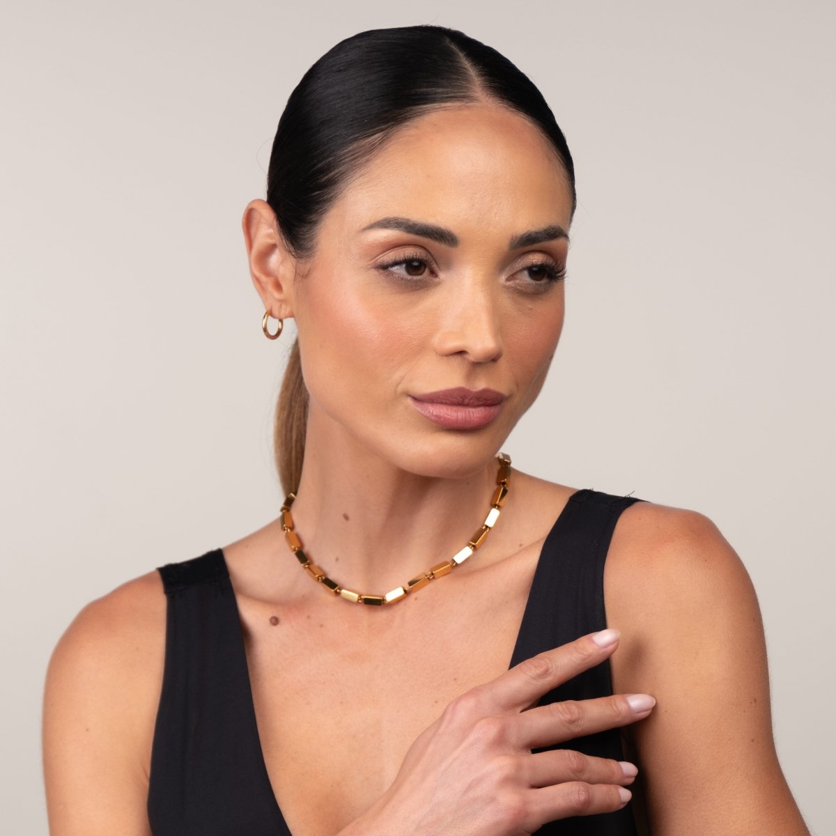 Necklace Cora 18K Gold-Plated in 18K gold-plated – Meiva necklace view 4