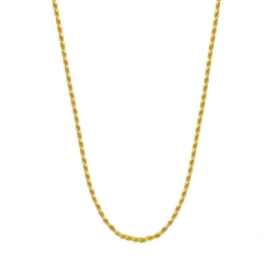 Necklace Fine 2mm Brazilian Chain 18K Gold-Plated in 18K gold-plated – Meiva necklace