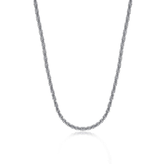 Women's Stainless Steel Necklace – Dely Silver, Adjustable – Meiva necklace