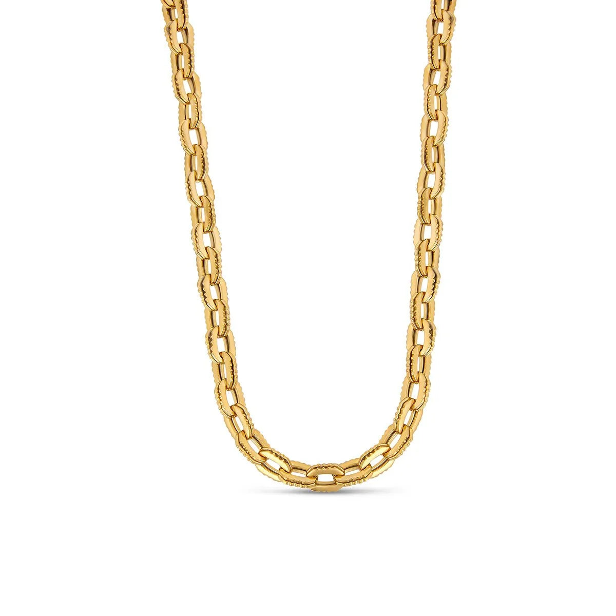 Necklace Chunky Link 18K Gold-Plated in 18K gold-plated – Meiva necklace