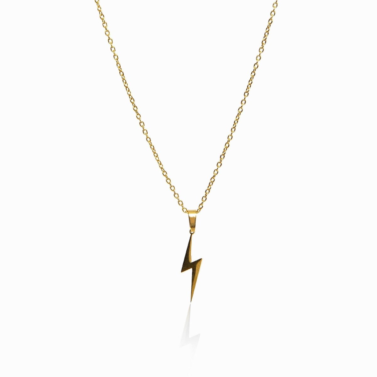 Necklace Energy Lightning Bolt Pendant 18K Gold-Plated in 18K gold-plated – Meiva necklace