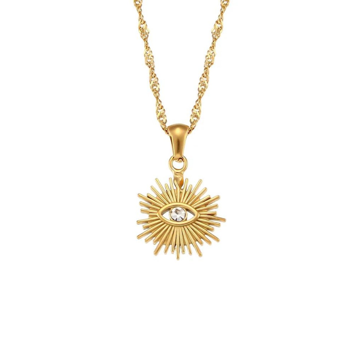 Necklace Eye 18K Gold-Plated in 18K gold-plated – Meiva necklace