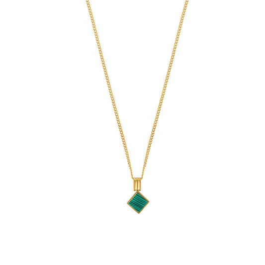 Necklace Geometric Minimal 18K Gold-Plated in 18K gold-plated – Meiva necklace