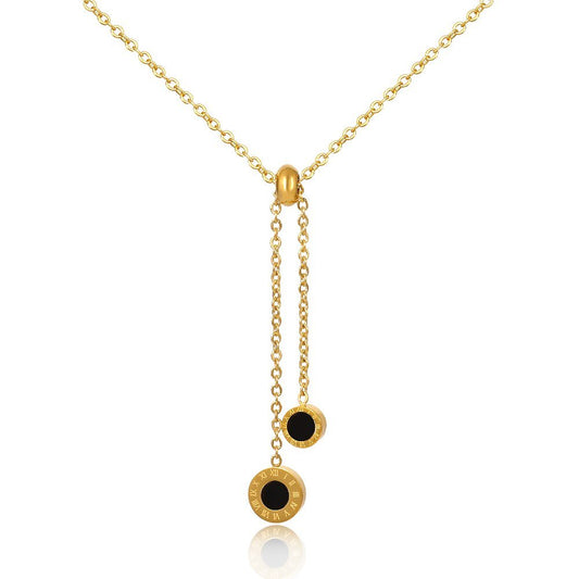 Necklace Athenas Lariat 18K Gold Plated in 18K gold-plated – Meiva necklace