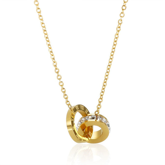 Necklace Imperial Cubic Zirconia Stone 18K Gold-Plated in 18K gold-plated, zirconia – Meiva necklace