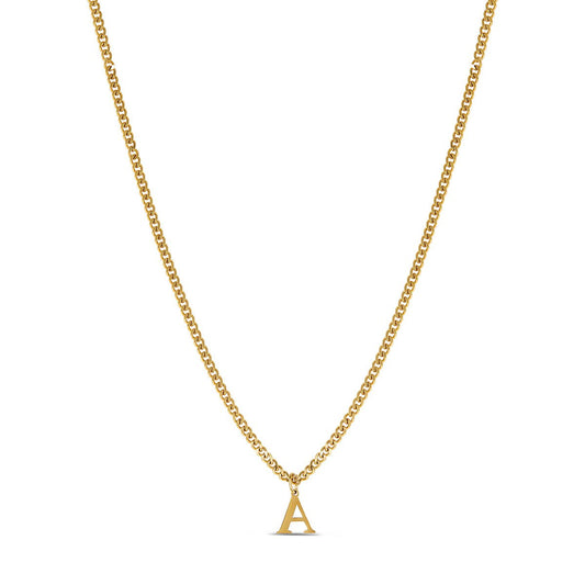 Necklace Chain Initial Letter 18K Gold-Plated in 18K gold-plated – Meiva necklace