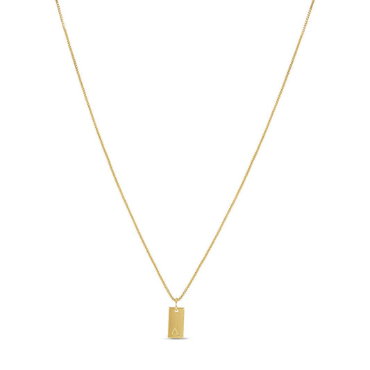 Necklace Minimal Initial Letter 18K Gold-Plated in 18K gold-plated – Meiva necklace