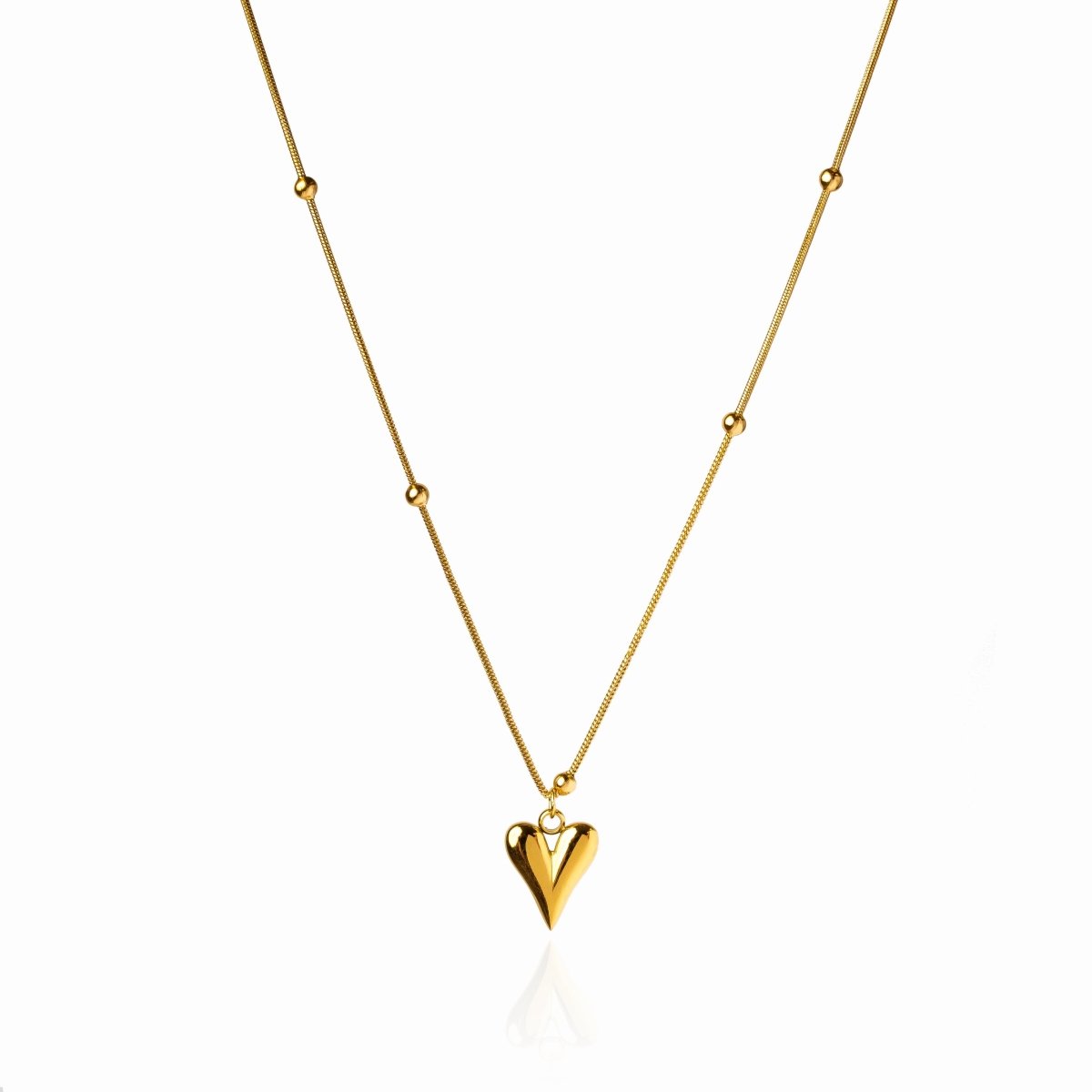 Necklace Life Love Heart 18K Gold-Plated in 18K gold-plated – Meiva necklace