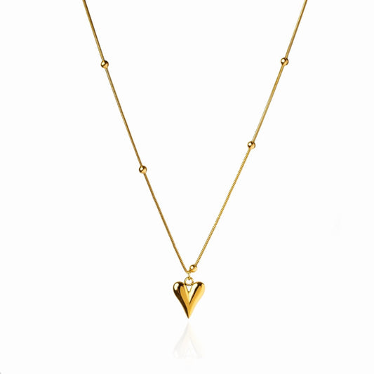 Necklace Life Love Heart 18K Gold-Plated in 18K gold-plated – Meiva necklace