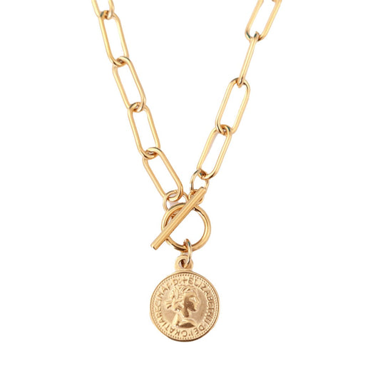 Necklace London Cents 18K Gold-Plated in 18K gold-plated – Meiva necklace