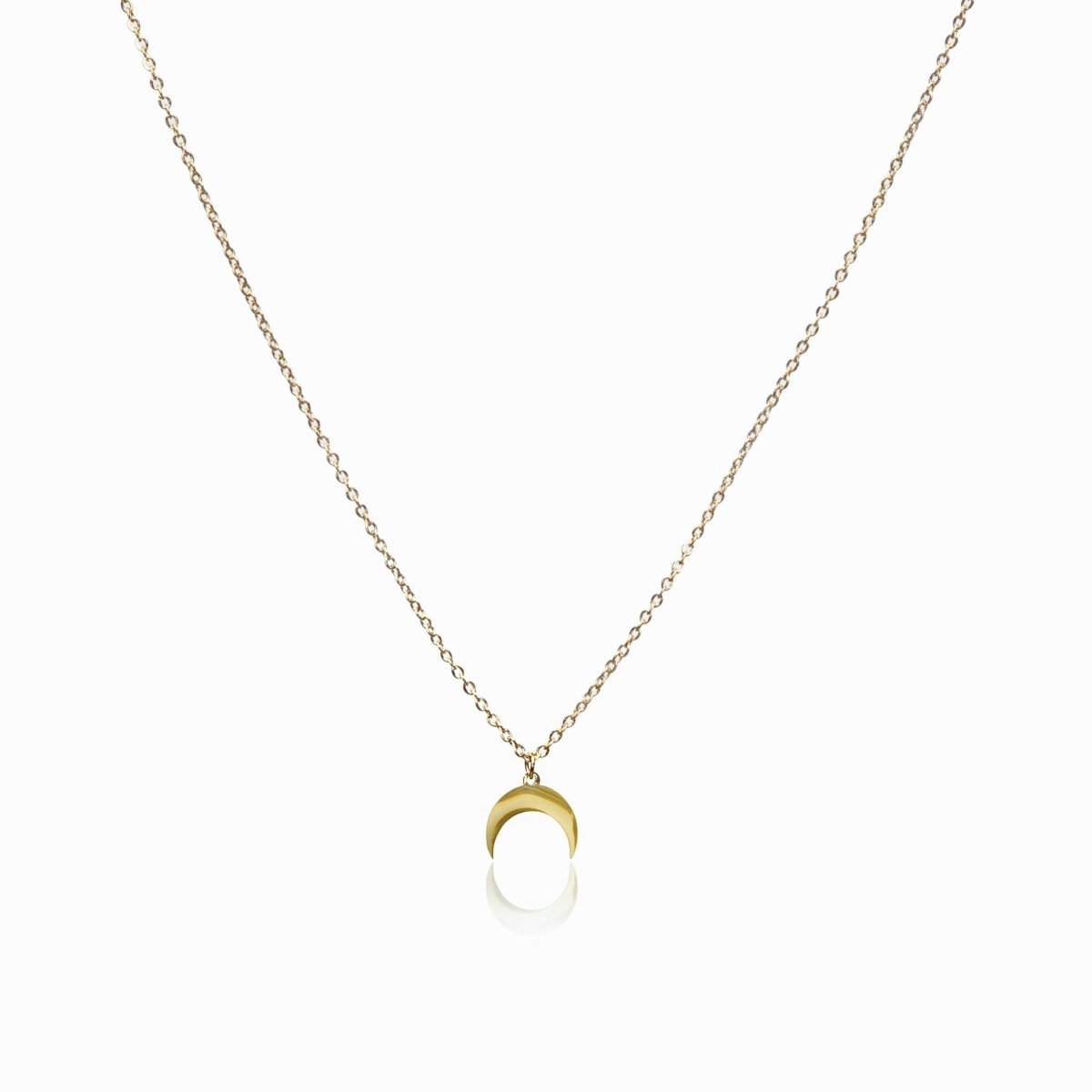 Necklace Moon Pendant 18K Gold-Plated in 18K gold-plated – Meiva necklace